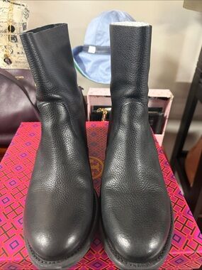 TORRY BURCH BLACK SIENA BOOTIE  SIZE 11